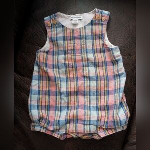 Janie and Jack Plaid Baby Outfit
